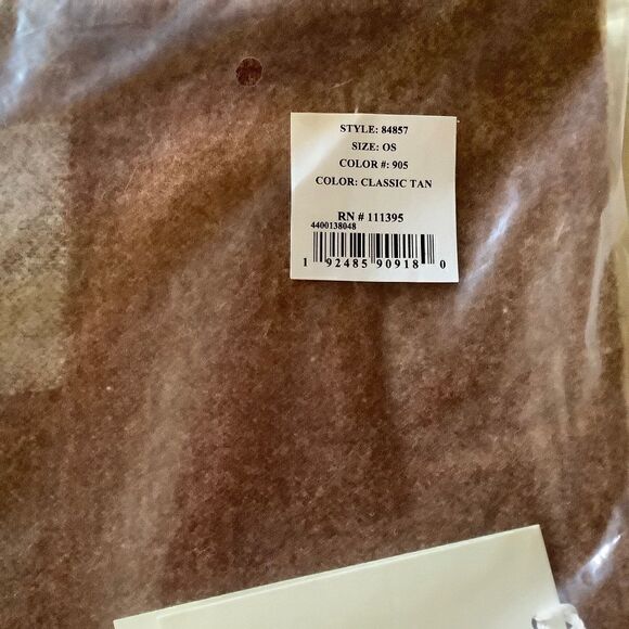 NWT tory BURCH 100% WOOL REVERSIBLE CINNAMON/BEIGE LARGE SCARF - Picture 10 of 15